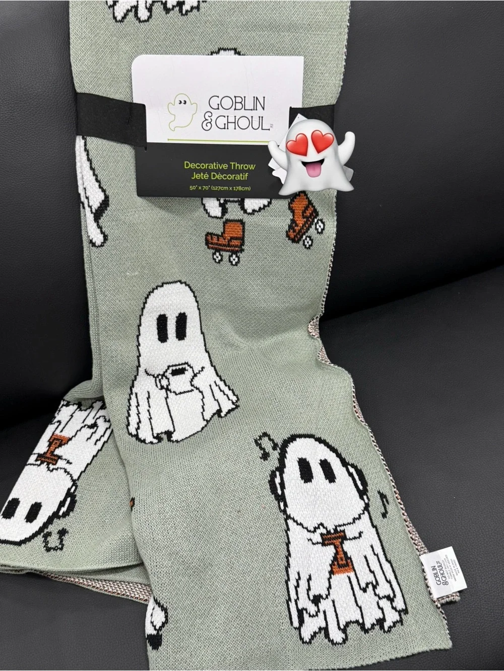Men’s Light Green Ghost Pattern Socks